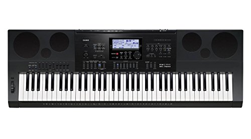 Casio Wk-7600 76-Key Premium Keyboard Pack With Audio-Technica Ath-T200 Headphones , Power Supply, Stand And Dust Cover #TOP1