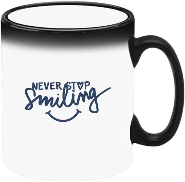 Colour Changing Heat Sensitive Magic Mug - Add Hot Tea or Coffee Never Stop Smilling For Home Office Gift Kids Men Women