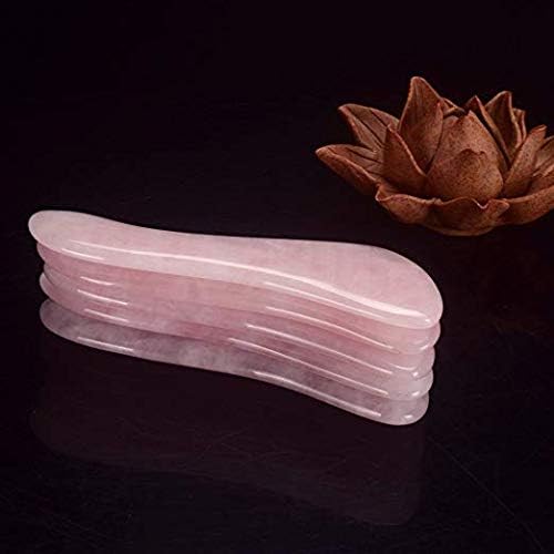 Miniatura 7 de Gua Sha Scraping Stone Gua Sha Herramienta de masaje, cuarzo rosa natural en forma de S GuaSha Tabla de raspar - Antienvejecimiento, herramientas de