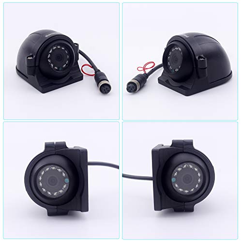 CAMSLEAD High Hardness High definition 1/3 CCD Colour Image Sensor Side View Camera Backup Reverse Camera Night Vision Waterproof for Rv's, Bus, Trucks, Trailers, harvester, Large Agricultural Machine - Thumbnail 2