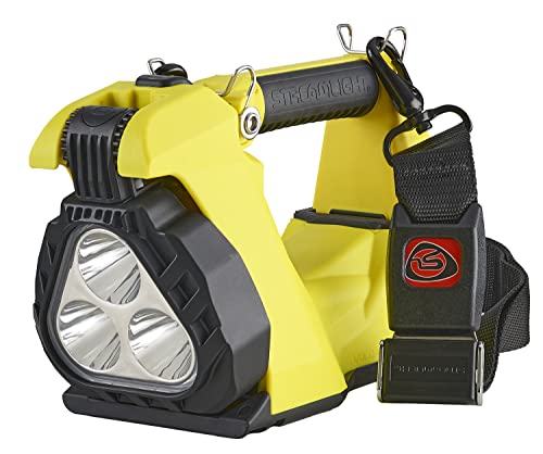 Image of Streamlight 44375 Vulcan Clutch 1700-Lumen Rechargeable Multi-Function Lantern with Vehicle Mount System 12V DC, Includes Heavy Duty Shoulder Strap, Yellow