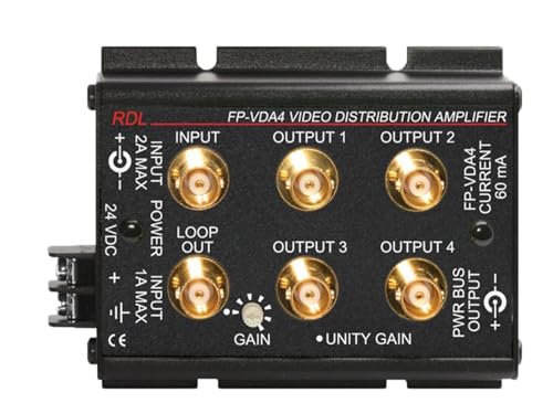 RDL FP-VDA4 1x4 Video Distribution Amplifier