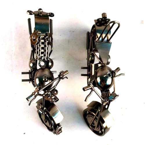 JUXVIXO Motorcycle Decor 2 Pack, Black Color (M135C,M127C)