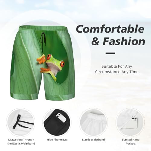 Short de bain homme avec poches doublure intérieure short de surf - 5