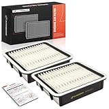 A-Premium 2-PC Engine Air Filter Compatible with Lexus IS300 2001-2005, GS300 1998-2005