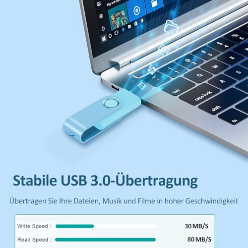 Clé USB 3.0 64go ABLAZE lot de 5 clé mémoire rapide PC TV - 2