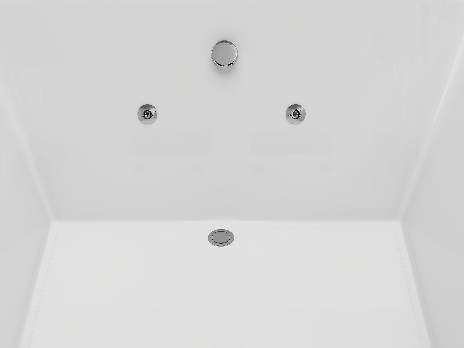 Vente-unique - Bañera de hidromasaje 2 plazas Thalassa - acrílico - blanco