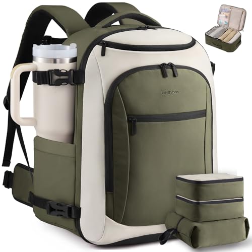 Image of LOVEVOOK 40L Travel Backpack for Women & Men, Airline Approved Carry On Bag