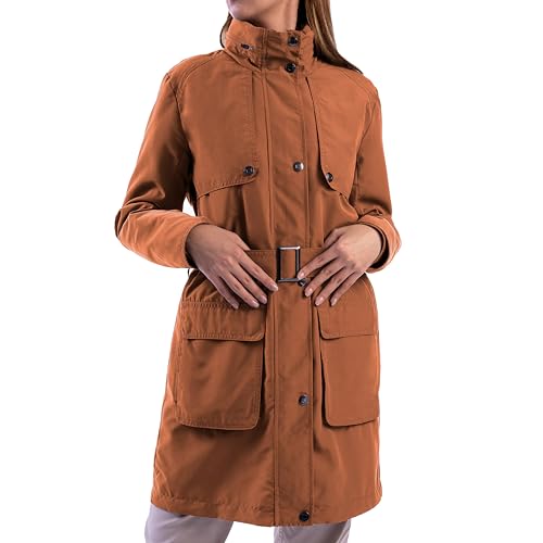 SCOTTeVEST Rhonda Jacket for Women - 20 Hidden Pockets - Water Repellent Trench Coat for Travel & More