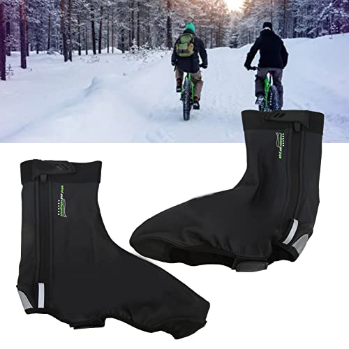 Cubiertas impermeables para zapatos de invierno, térmicas y reflectantes para ciclismo y bicicleta, cubre-zapatos para exteriores (talla XXL, adecuado para calzado 43-45) miniatura 4