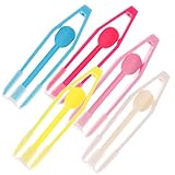 ZUNOXAZ 5 Sets Teiliges Bunte Kontaktlinsen Pinzetten und Saugnapf Einsetzhilfe Praktische Linsen Entferner für Reisen und Outdoor Leicht Tragbar Hygienisch und Umweltfreundlich