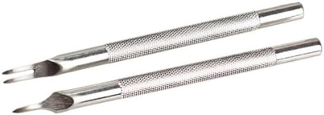 Vktech Stainless Steel1 2 4 6 Prong Diamond Chisel Leather Craft Tools Hole Punch Tool Set DIY