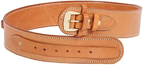 Western Justice Gun Belt, 48-52 Waist.38-Cal Loops, 2.5 Wide, Natural Leather
