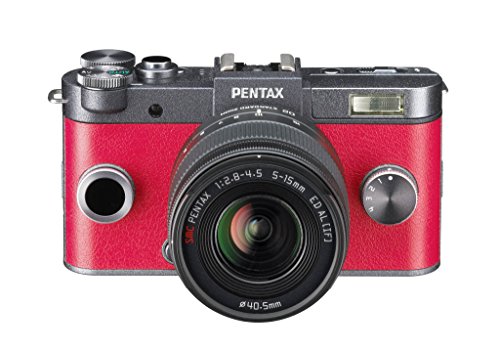 Pentax Q-S1 Appareil Photo Hybride Écran 3” (7,6cm)12 Mpix Boîtier + 2 Objectifs 5-15mm et 15-45mm - Métal/Rouge