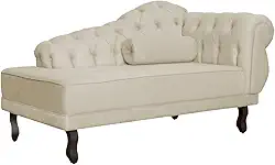 Divã Recamier Larissa Suede Lado Esquerdo - Diversas Cores - Ds Estofados