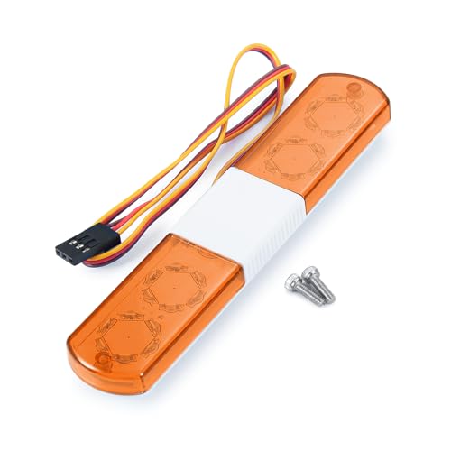 JGGZONE RC Car Alarming Light, Multi-Function LED Police Flash Light Lamp Night Light Bar Flash Lamp...