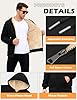 Lonya Men's Hoodies Fleece Lined - Full Zip Up Sherpa Hoodie Long Sleeve Sweatshirt Jackets Casual Winter Warm Thick Coat Outerwear with Pockets for Men, Black, XXL #2