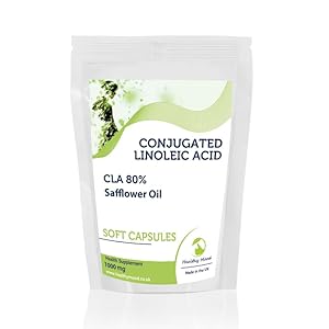 Conjugated Linoleic Acid 1000mg CLA 80% 180 Soft Capsules – Choose Your Packet Size – LetterBox Friendly UK Fast Delivery –