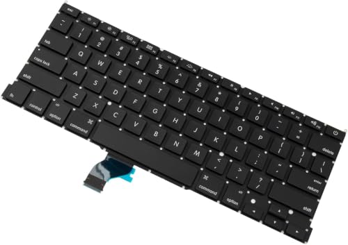 Padarsey Replacement Keyboard Without Backlit and Frame Compatible for MacBook Pro A1502 13" 2013-2015 Retina Series Black US Layout, Compatible with Part Numbers ME864 ME865 ME866(6 Months Warranty)