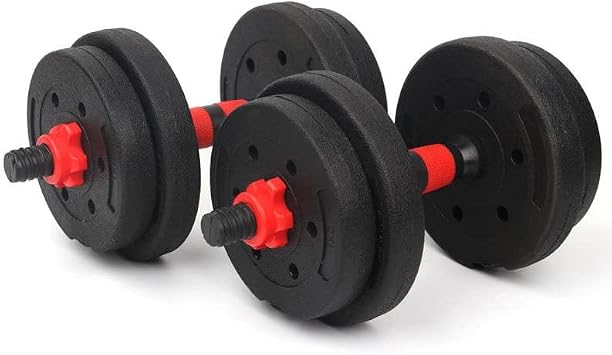 Adjustable Dumbbell Set for Men Home Gym Dumbbell to Barbell Conversion Kit