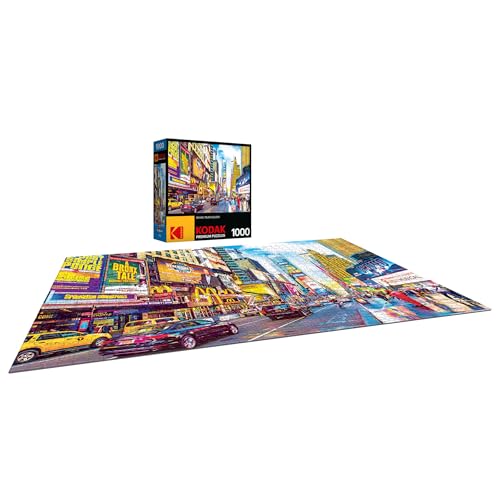 RoseArt - Kodak Premium - Times Square - 1000 Piece Jigsaw Puzzle for Adults
