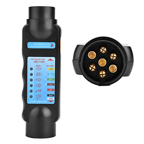 Honiwu Trailer Light Tester, 7 Pin Trailer Plug Tester, Trailer Wiring Tester, 7 Way 12V Trailer Socket, Diagnostic Tools for Caravan RV Recreational Vehicle Truck - Image 4