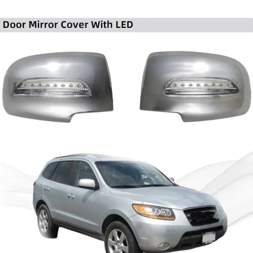 Couvercle de miroir de porte avec clignotant LED pour Santa Fe CM - 2