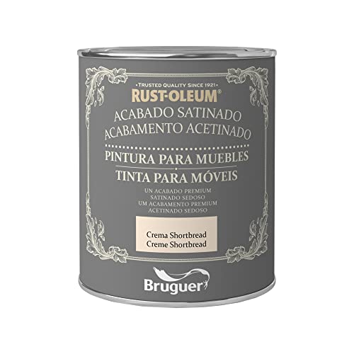 Rust-Oleum Bruguer Pintura para Muebles Satinado Crema Shortbread 750 ml