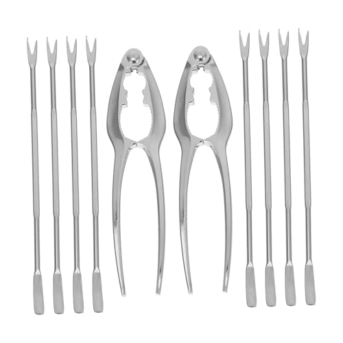 LABRIMP Outils Pour Fruits De Mer Acier Inoxydable Fourchettes Pour De Crabe à Homard Pince à Cornichons