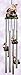 HOGs on Motorcycle - Pigs 3d Sculptured Resin Top 4 Tube Wind Chime Outdoor Decor 24 Inches, Harley HOG