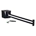 Visiontron - WM412SB20-BW-RE - Wall Mounted Retractable Belt Barrier, Black with White Horizontal Stripe