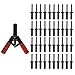 Thomletha 41Pcs Plastic Rivet Tool Set Plastic Rivet Tool Gun Plastic Poly Rivet Gun Quick Set Fit for Fastening Door Panels and Car Trim, Fixing Rivets