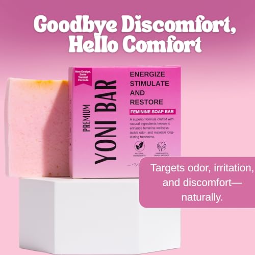 Premium Yoni – Natural Feminine Care Soap for pH Balance, Odor Control & Hydration | Organic Herbal Ingredients | Gentle Yet Effective for Daily Intimate Hygiene | Handmade & Vegan (3oz)