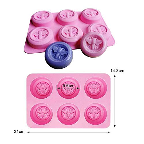 Molde redondo para pastel 6 cavidades, 2 piezas miniatura 2