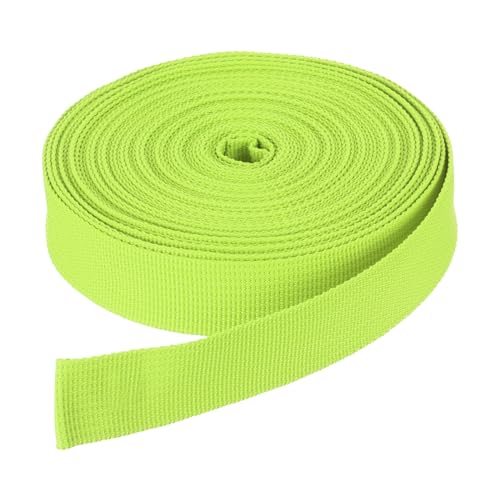 DMiotech 10 Yard x 1 Inch Width Nylon Webbing Strap Poly Flat Webbing Strapping for DIY Craft Backpack Strapping, Sewing, Outdoor Gear Repair, Grass Green