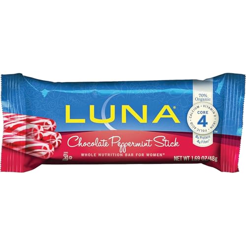 LUNA Bar - Chocolate Peppermint Stick Flavor - Snack Bars - Non-GMO - Gluten-Free Protein Bars - Made with Organic Oats (15 Pack) - image 5