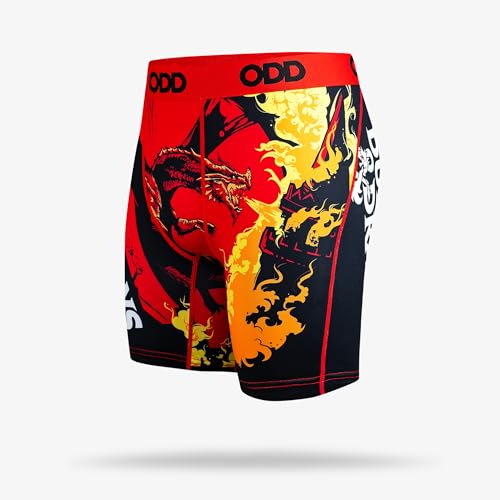Odd Sox Dungeons & Dragons Fire Red Men's Boxer Briefs2