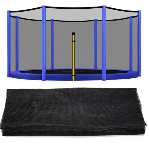 ORCC Trampoline Out Net, Replacement Kids Trampoline Out Net for 16 15 14 12 10 8FT, Outdoor Yard Trampolines Cloth for Kids Adults (ONLY NET)