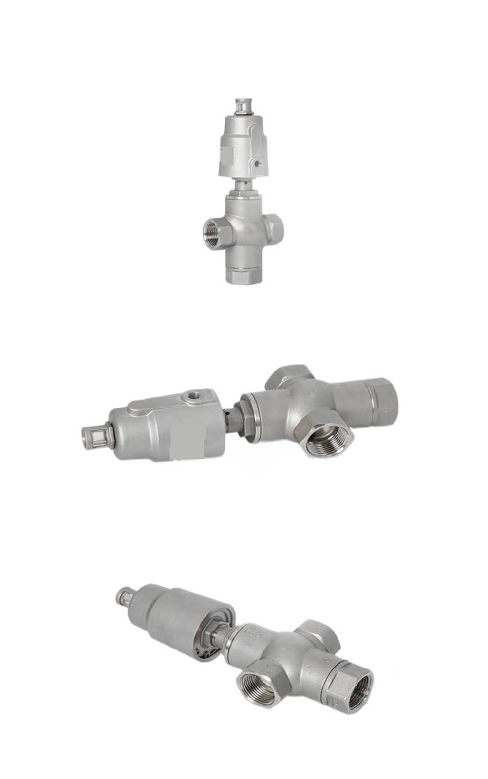 Valvola a Sfera, Valvola A Sede Pneumatica A 3 Vie 16bar Valvole A Ad Angolo For Attuatore Pneumatico Normalmente Chiuso For Gasolio A Vapore(Double Acting)
