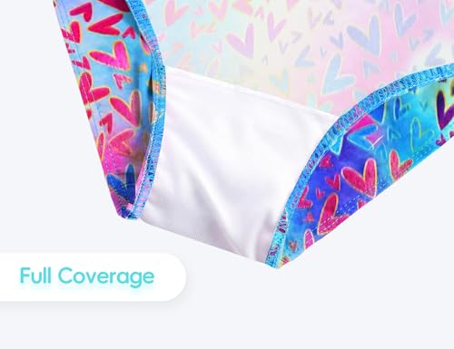Image of Girls Swimsuit Long Sleeve Rush Guard Bathing Suit Swimwear with Bikini Bottom Sun Protection