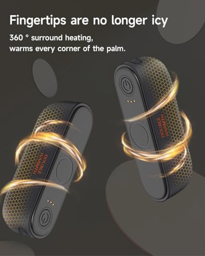 AI Magnetic Split Hand Warmers 2 Pack, 10000mAh Rechargeable Electric Hand Warmer,AI Intelligent Chip Temperature Control,16H Long-lasting Safe Heating,Pocket Hand Warmer for Traveling,Hiking,Camping. — view 2