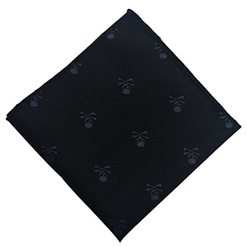 FASINUO Men's Skull Pattern Necktie and Bow Tie Set #TOP14
