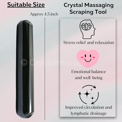 Image of Certified Black Agate Crystal Wand - Smooth Crystal Wand for Energy Healing, Chakra Balancing, Meditation and Home Decor - Crystals and Healing Stones for Gift