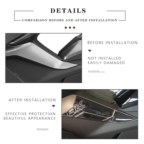 Kit de protection anti-rayures réservoir moto Kymco AK550