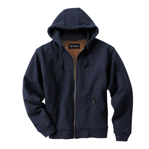 DRI Duck Crossfire Men's Fleece Hoodie Zip-Up, 7033, Small, Navy