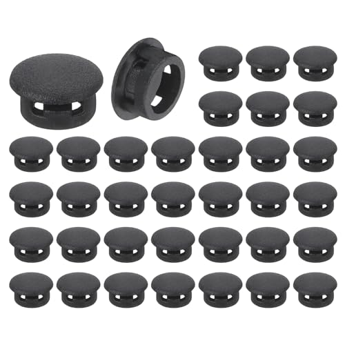 QUARKZMAN Bouchon en Plastique Rond 8mm 0,31"(OD) pour Chaise Noirs 36 Pcs