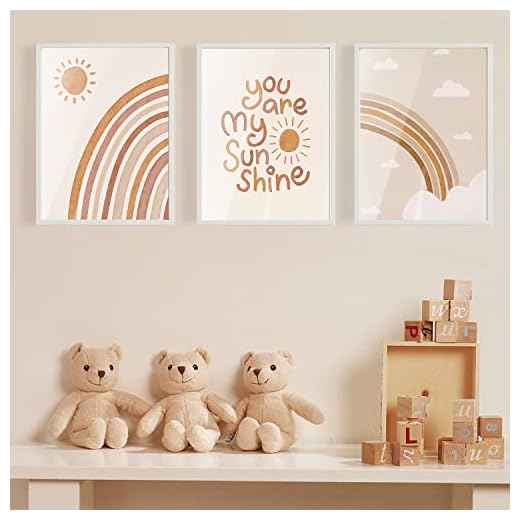 Affiche Chambre Enfant Deco Tableau Fille Decoration Murale Chambre Bebe pour Filles Garçons Sans Cadre Affiches Décorative