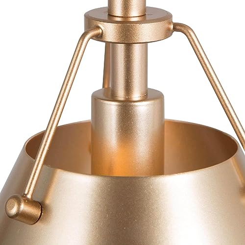 Image of KSANA Gold Pendant Light, Modern Cone Hanging Lighting Fixture for Kitchen Island, Hallway, Dining Room, Foyer and Bedroom