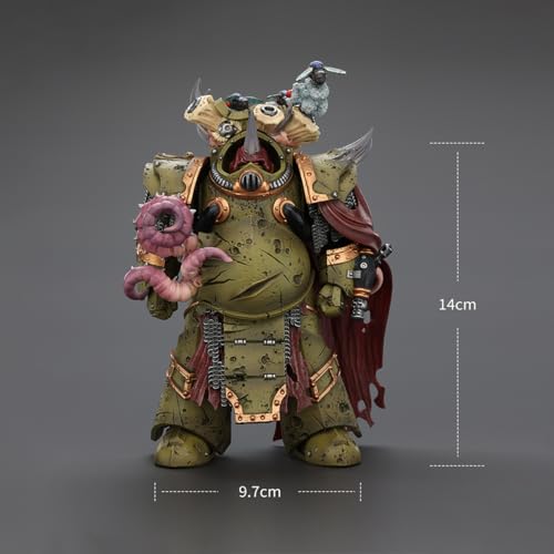 Image of JOYTOY 1 /18 Action Figure Warhammer 40k - Death Guard - Deathshroud Terminator 2 - with Manreaper and Plaguespurter Gauntlets 5.51 inch Birthday Gifts for Collectors 15Age+ JT02595