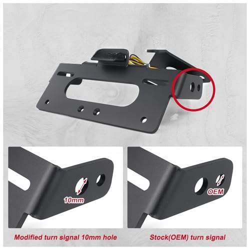 Support de plaque moto arrière Aprilia RSV4 fixation robuste stable - 6